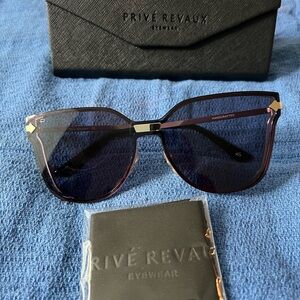 VGUC Prive Revaux polarized sunglasses with case black
